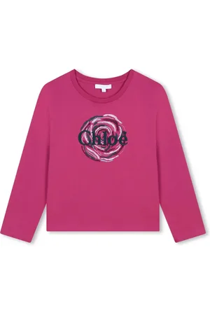 Chloé T-shirt en coton à logo brodé