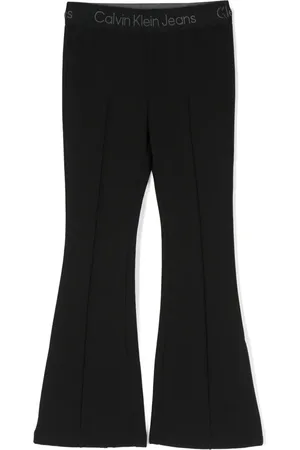 Calvin Klein Pantalon évasé à taille à logo