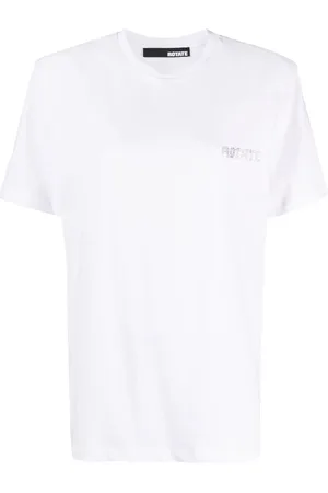 ROTATE T-shirt en coton biologique à logo imprimé