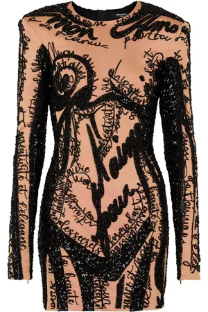 Balmain Robe courte design brodé