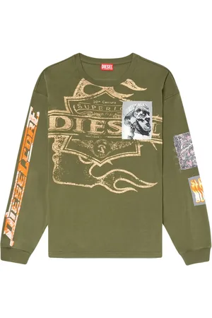 Diesel T-shirt T-Boxt-ls-Slits-R5