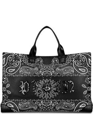 Philipp Plein Sac cabas en coton à logo imprimé