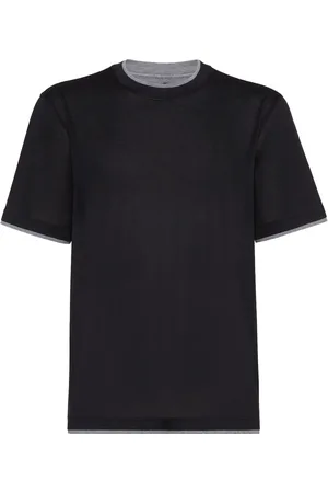 Brunello Cucinelli T-shirt à effet superposé