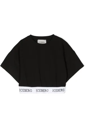 Iceberg T-shirt crop à logo imprimé
