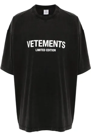 Vetements T-shirt en coton à logo imprimé