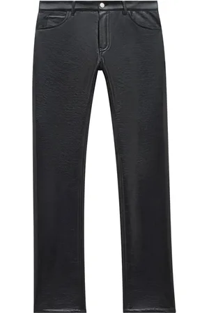 Courrèges Pantalon en vinyle à coupe droite