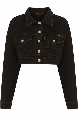 Dolce & Gabbana Veste crop en jean