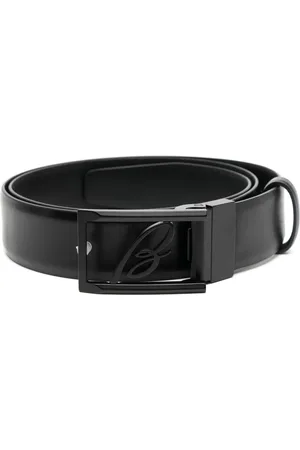 BRIONI Ceinture en cuir à boucle logo