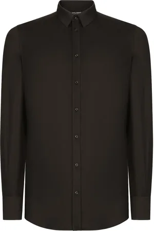 Dolce & Gabbana Chemise en coton mélangé à manches longues