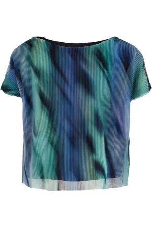 Armani Exchange T-shirt plissé à imprimé graphique