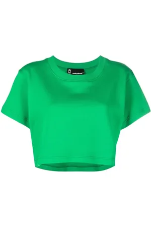 Styland T-shirt en coton biologique à coupe crop