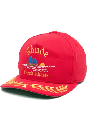 Rhude Casquette en coton à slogan brodé