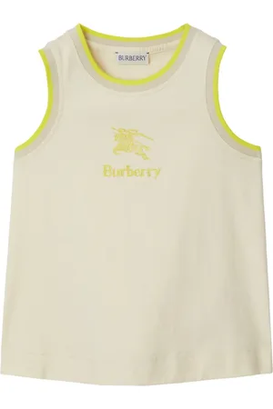 Burberry Débardeur en coton à logo brodé