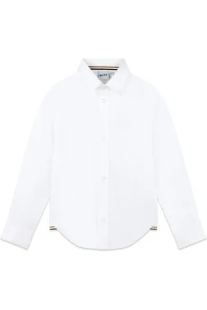HUGO BOSS Chemise en coton à logo brodé