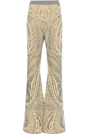 Etro Pantalon à motif en intarsia