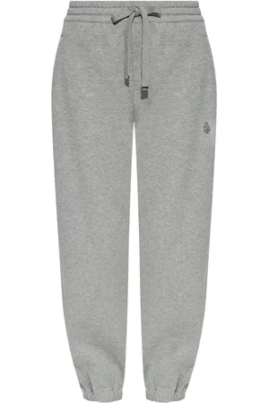 Alexander McQueen Pantalon de jogging à logo brodé