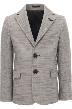M. Moustache Blazer en tweed à simple boutonnage