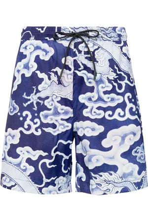 Maharishi Short de bain à imprimé Cloud Dragon