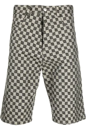 MISBHV Short en coton mélangé à motif monogrammé