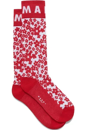 Marni Chaussettes à logo intarsia