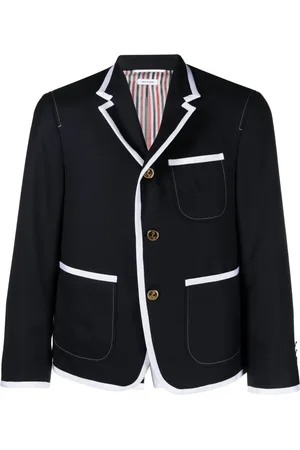 Thom Browne Veste à bords contrastants