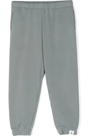 Calvin Klein Pantalon en coton à patch logo