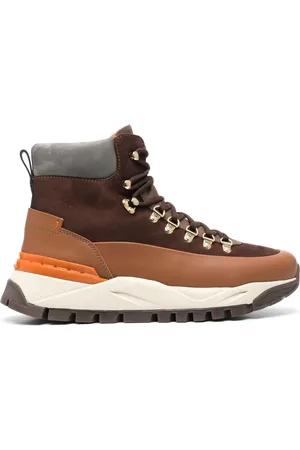 santoni Bottines à empiècement contrastant