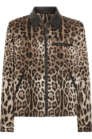 Dolce & Gabbana Veste bomber à imprimé léopard