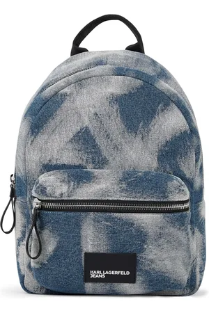 Karl Lagerfeld Sac à dos en jean à patch logo