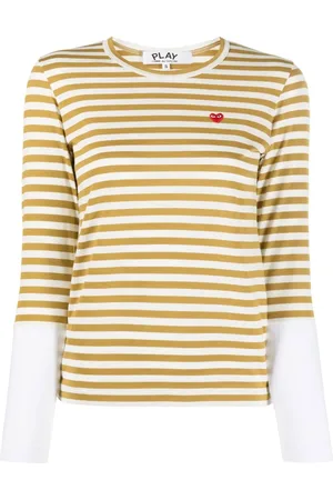 Comme des Garçons T-shirt rayé à manches longues