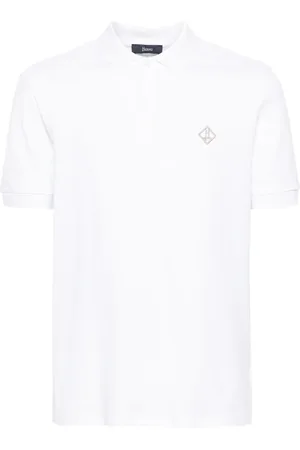HERNO Polo en piqué à logo brodé