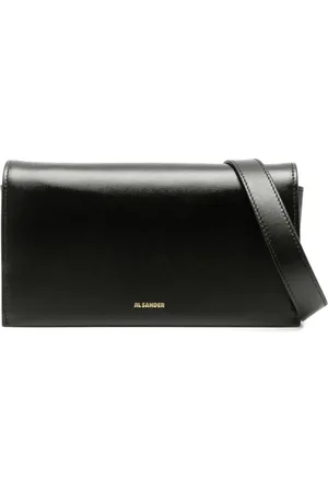 Jil Sander Sac porté épaule en cuir à logo embossé