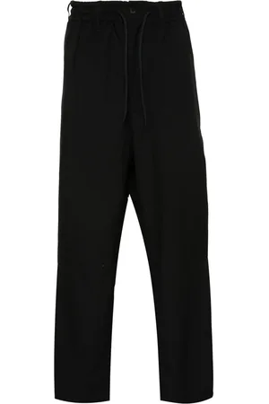 Y-3 Pantalon droit à taille élastique