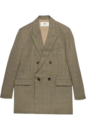 Ami Blazer croisé à carreaux