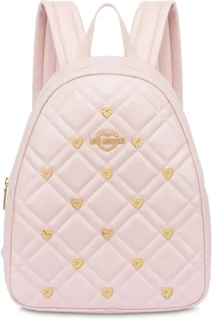 Moschino Sac à dos matelassé à plaque logo
