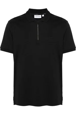 Calvin Klein Polo en coton biologique à patch logo