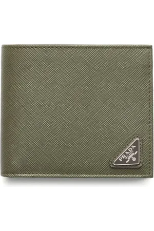 Prada Portefeuille en cuir Saffiano à design pliant