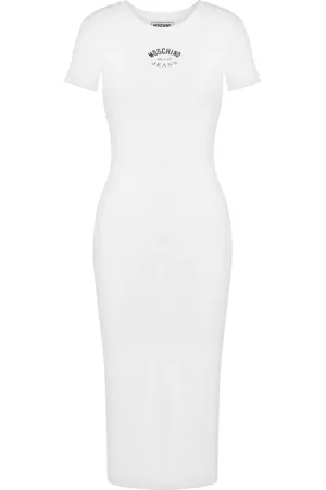 Moschino Robe mi-longue à imprimé graphique