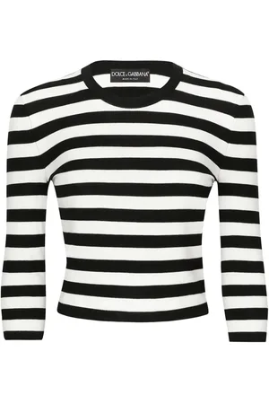 Dolce & Gabbana Pull crop à rayures