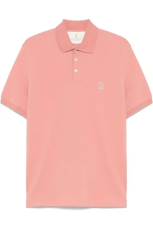 Brunello Cucinelli Polo à logo imprimé