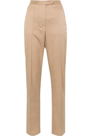 Styland Pantalon de tailleur rayé à taille haute