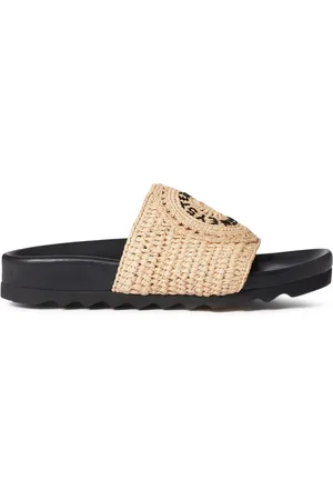 Stella McCartney Claquettes Elyse en raphia