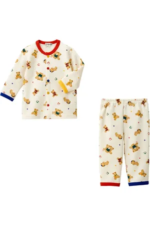 Miki House Pyjama à imprimé teddy bear