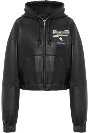 Moschino Veste imprimée en cuir