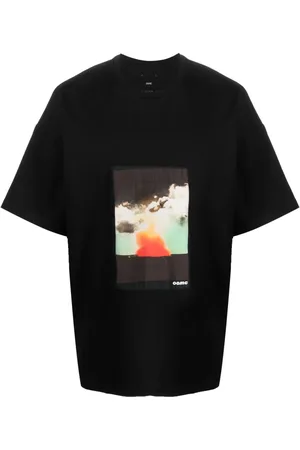 OAMC T-shirt en coton biologique à imprimé graphique