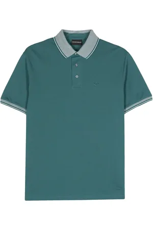 Emporio Armani Polo à bords rayés