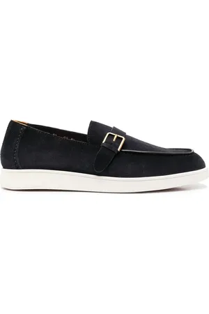 santoni Mocassins en daim à boucle