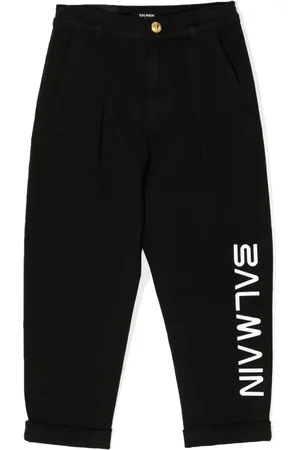 Balmain Jean droit à logo imprimé