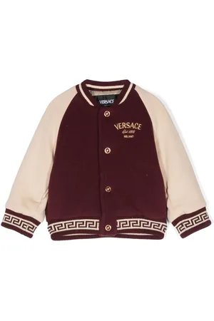 VERSACE Veste bomber à logo brodé