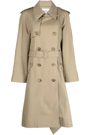 GOEN.J Trench bicolore à boutonnière croisé